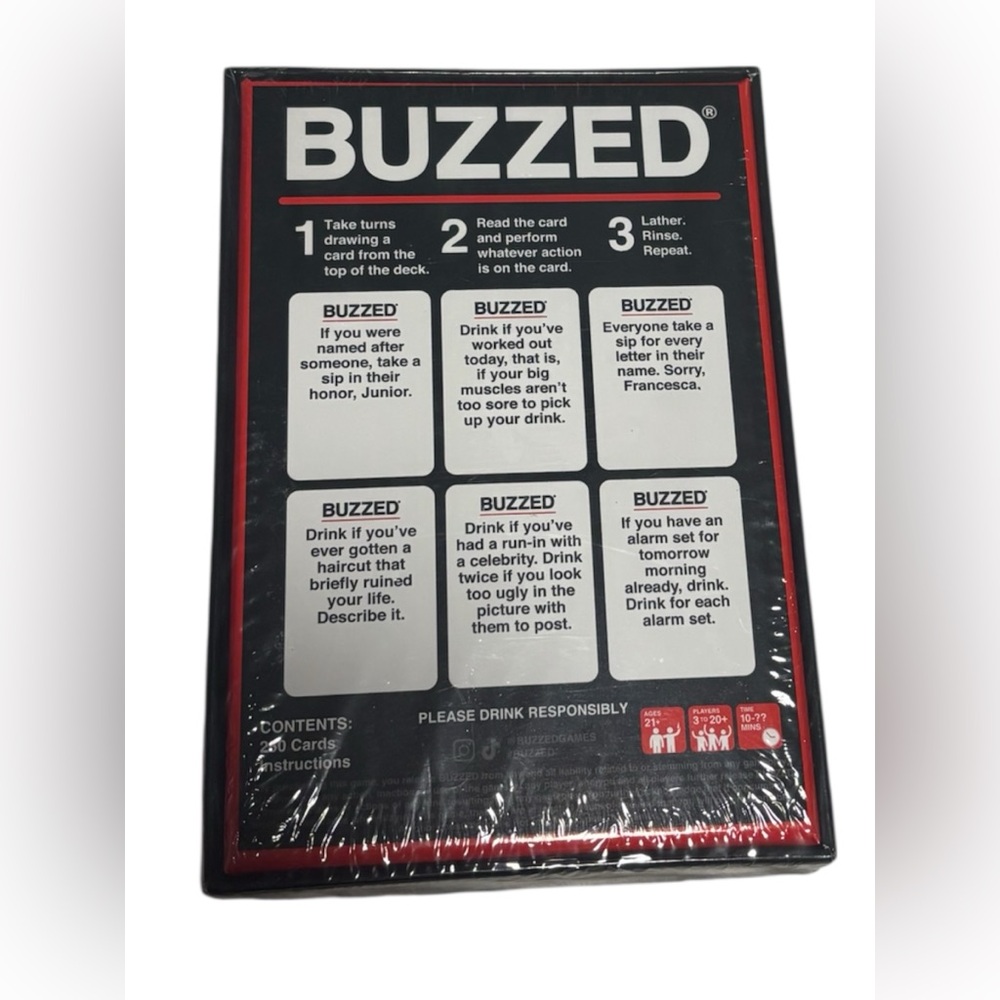 Buzzed Drinking Card Game🍺🏓 - Picture 2 of 3